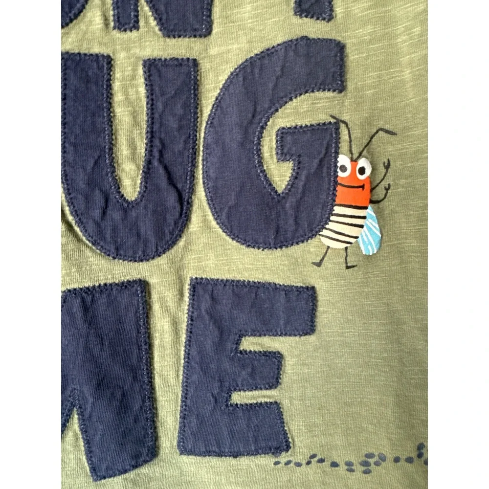 Gymboree Boys Olive Green Dont Bug‎ Me Graphic Applique T-Shirt 5T